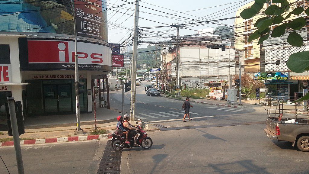 A road in Chonburi province