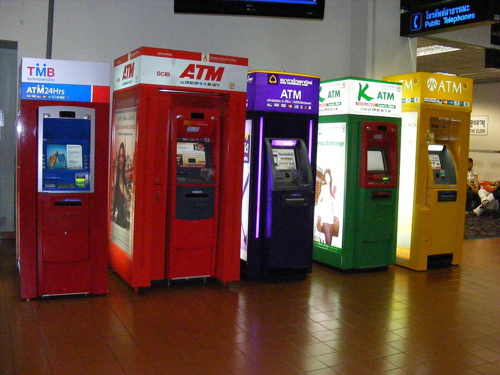 ATM machines inside Don Mueang Airport