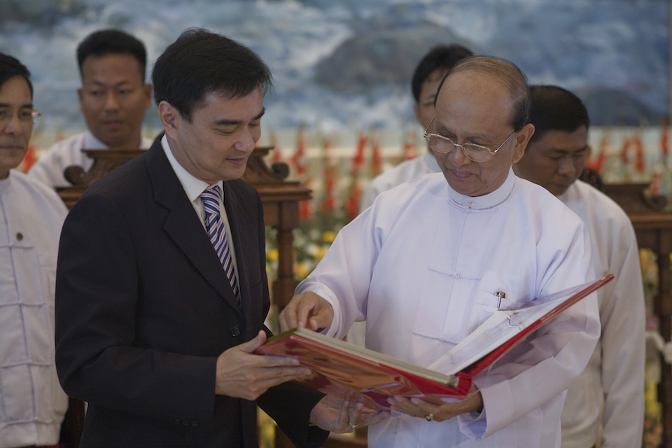 Abhisit with Thein Sein