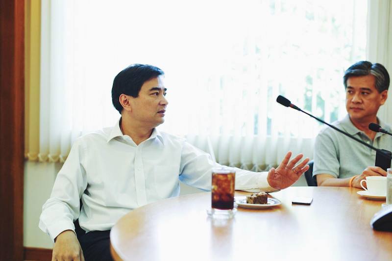 Former PM Abhisit