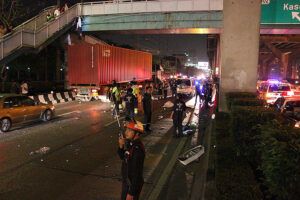 Accident at Bangkok-Rangsit expressway