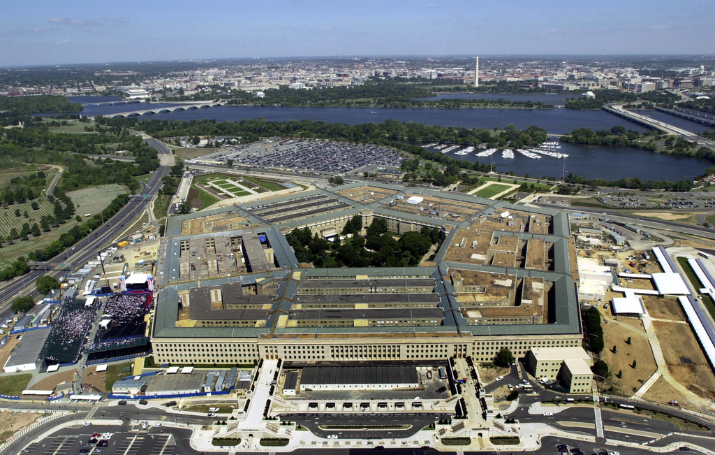 Aerial view of the Pentagon, in Washington, District of Columbia (DC)