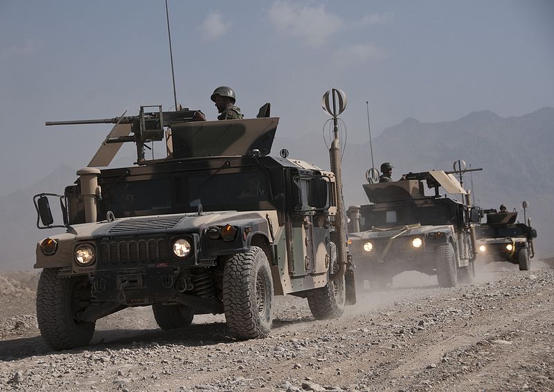 Afghan National Army trucks