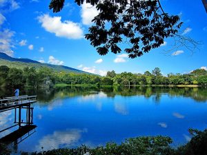 The Ang Kaew Reservoir, located in the Chiang Mai Rajabhat University campus.
