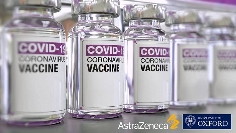 AstraZeneca COVID-19 coronavirus vaccine vials.