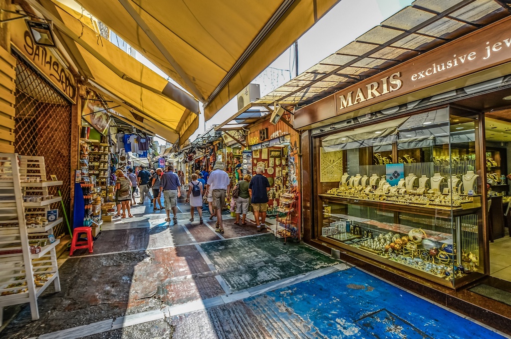 Outdoor market in Athens