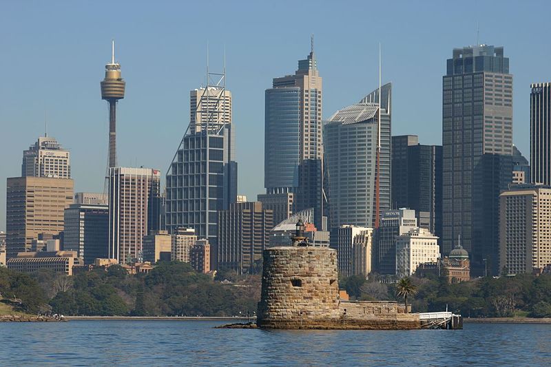 Fort Denison in Sydney, the state capital of New South Wales in Australia