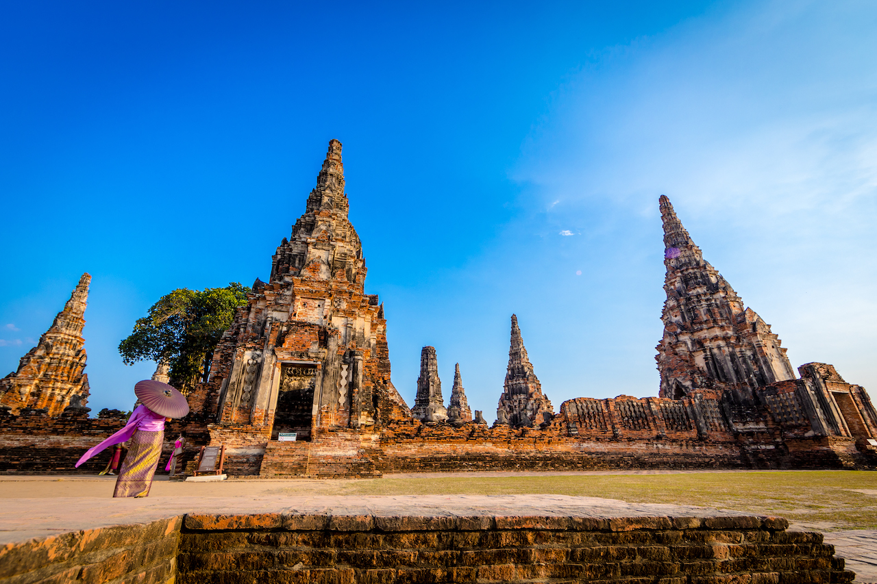 Wat Chaiwatthanaram (วัดไชยวัฒนาราม) in Ayutthaya.