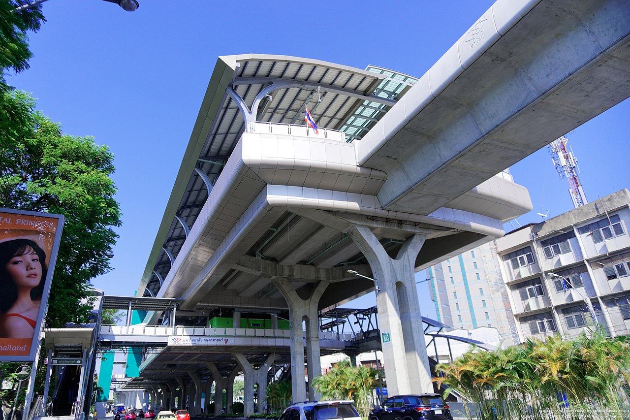 Kasetsart University BTS Station in Bangkok