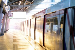 BTS skytrain station in Bangkok, Thailand