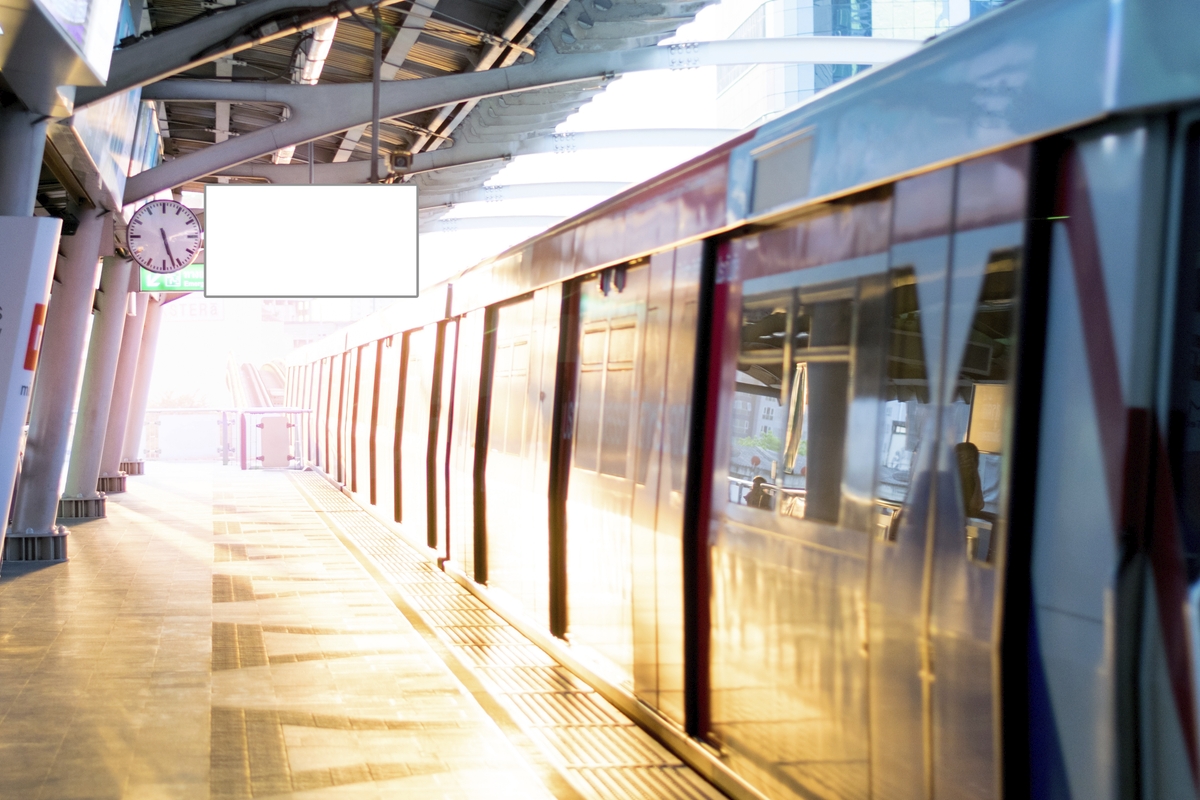 BTS skytrain station in Bangkok, Thailand