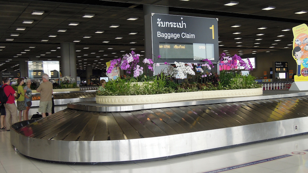 Baggage carousel at Suvarnabhumi Airport