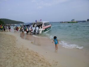 Speedboat on Banglamung beach, Pattaya, Chon Buri