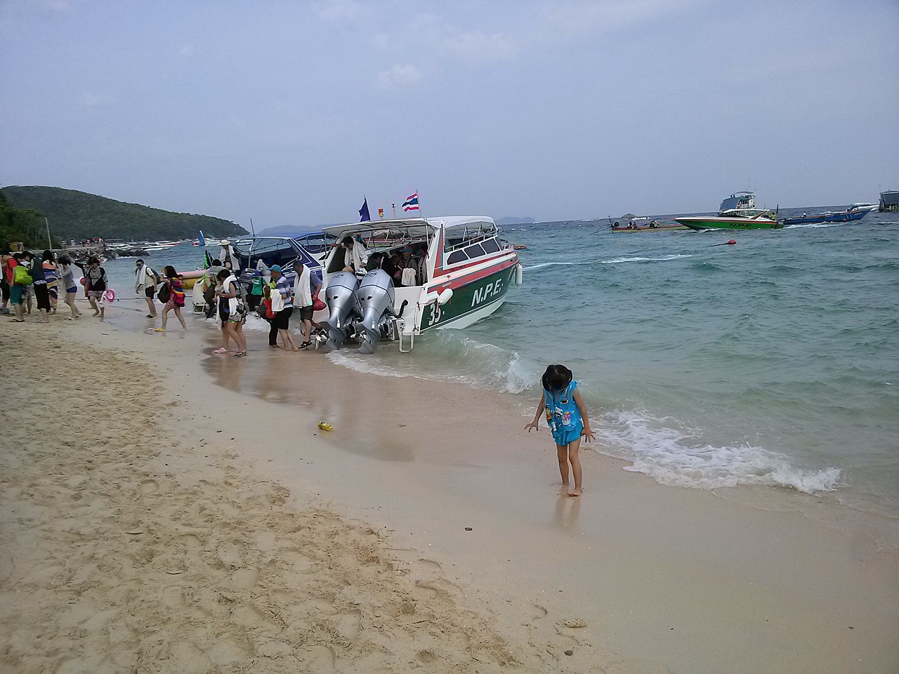 Speedboat on Banglamung beach, Pattaya, Chon Buri