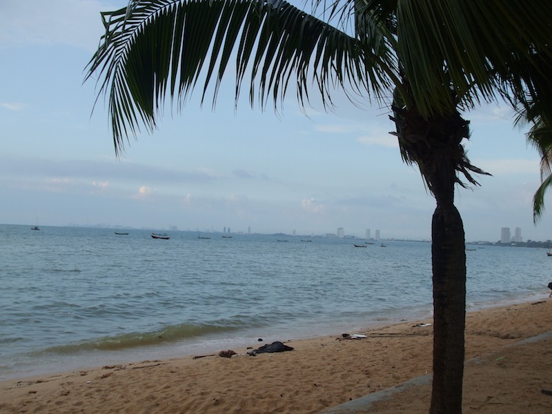 View of Bang Saen beach in Chonburi province