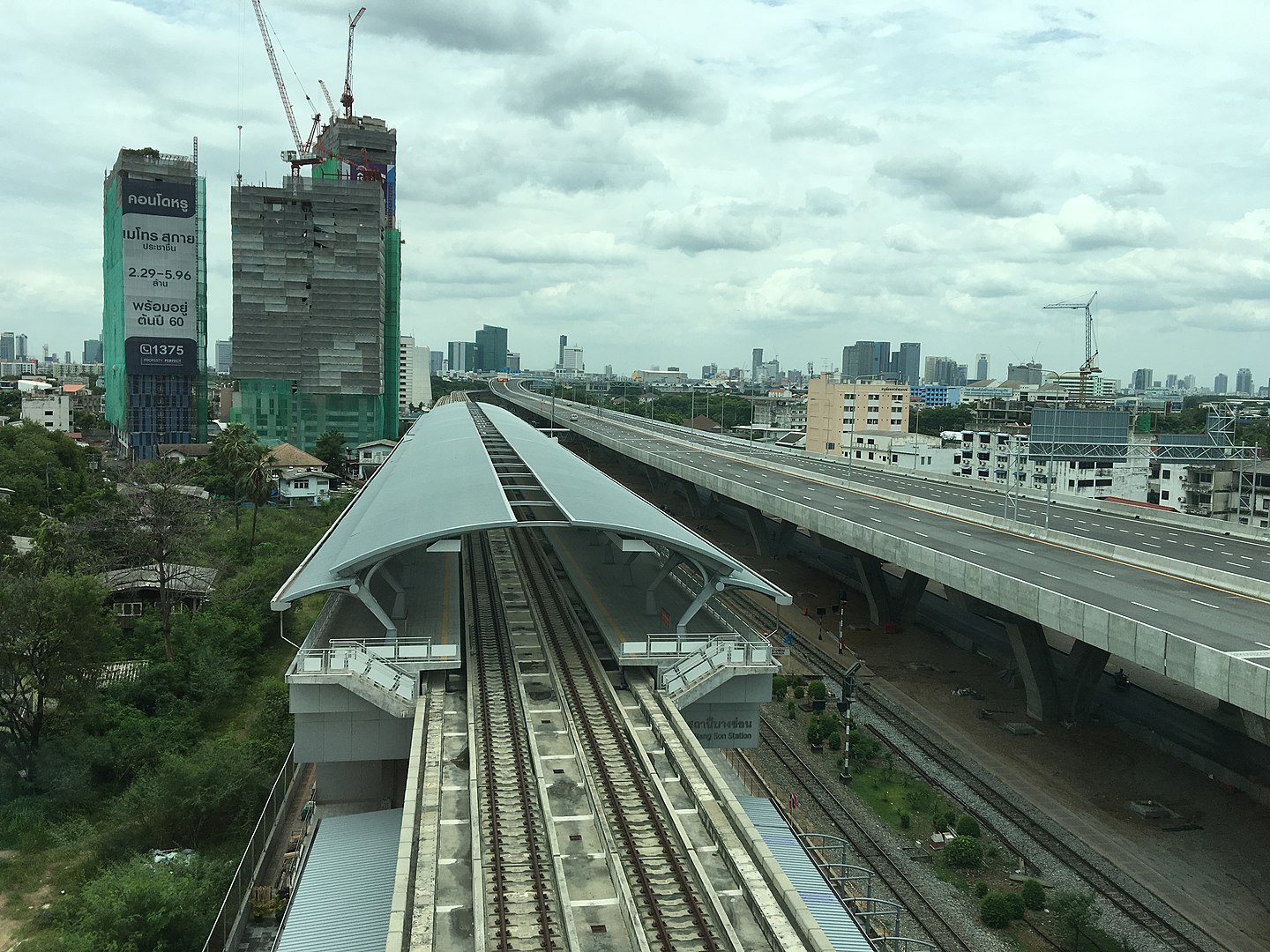 Bang Son Commuter station on SRT Light Red Line in Bangkok