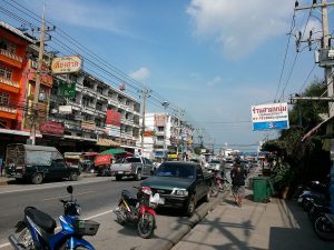 Road in Bang Wua, Bang Pakong District, Chachoengsao