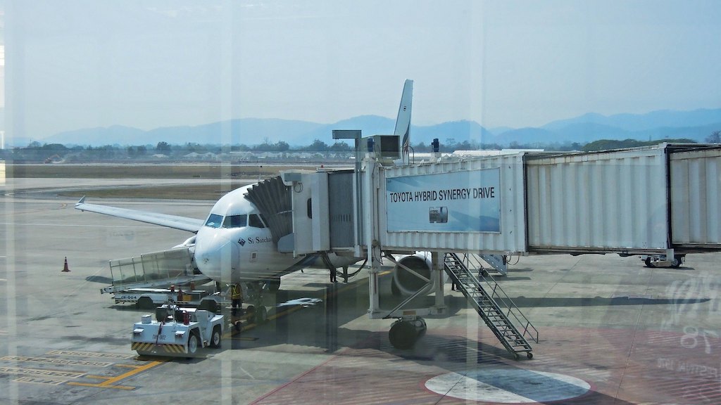 Bangkok Airways Airbus A319 at Chiang Mai International Airport