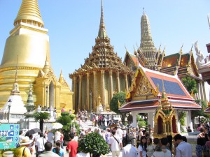 The Temple of the Emerald Buddha and Wat Phra Sri Rattana Satsadaram in Bangkok