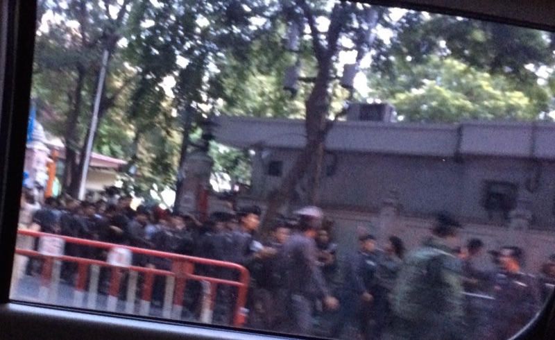 Thai police crime reenactment