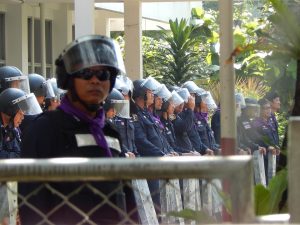 Bangkok Royal Thai Police officers uniforms
