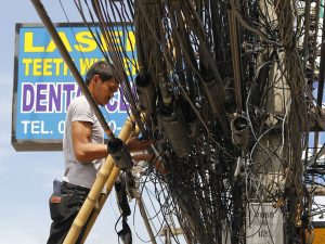 Bangkok power line cables