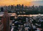 Bangkok skyline Thonglor and Ekkamai.