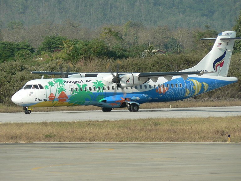 Bangkok Airways ATR-72 at Luang Prabang airport