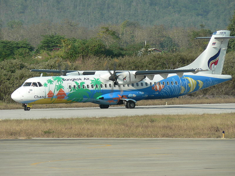 Bangkok Airways ATR-72 at Luang Prabang airport