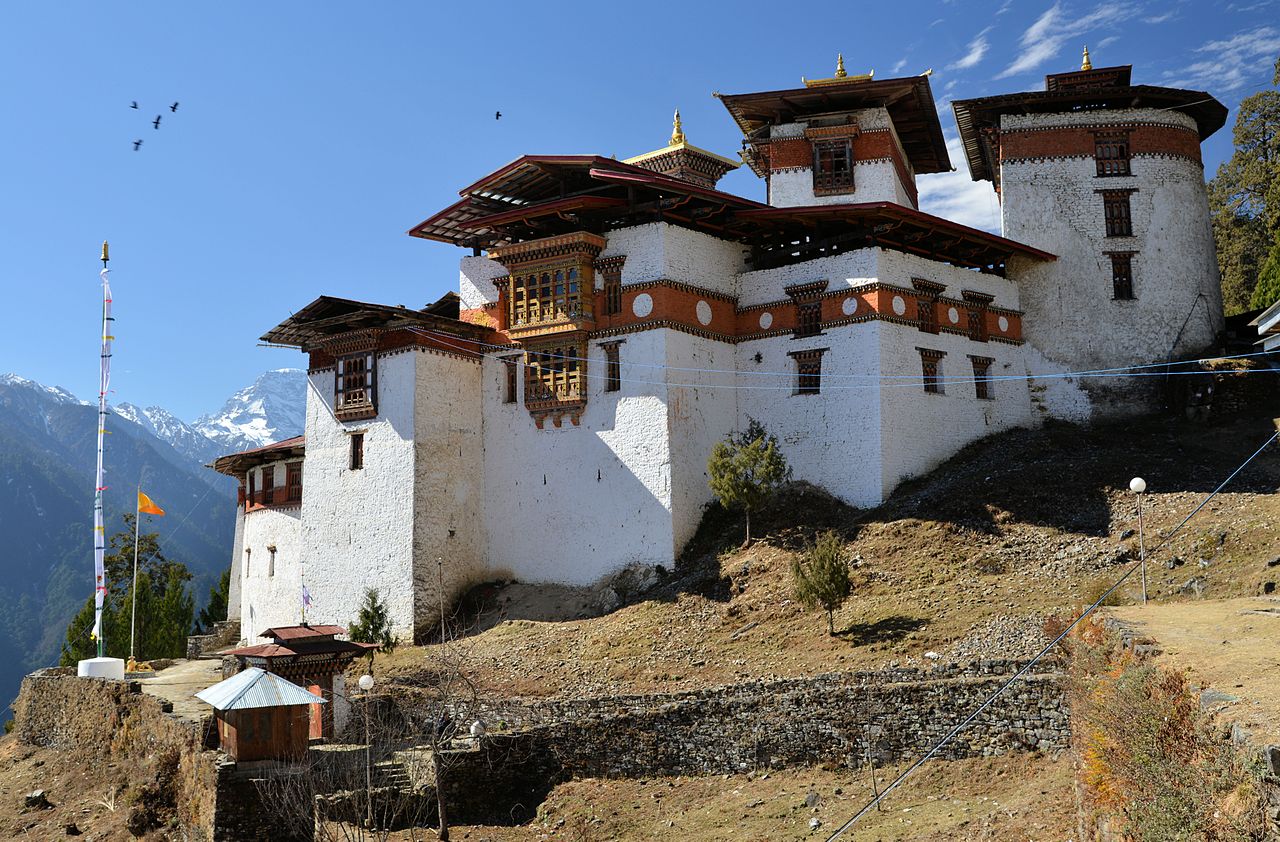 Gasa Dzong also known as Gasa Tashi Tongmön Dzong in Bhutan