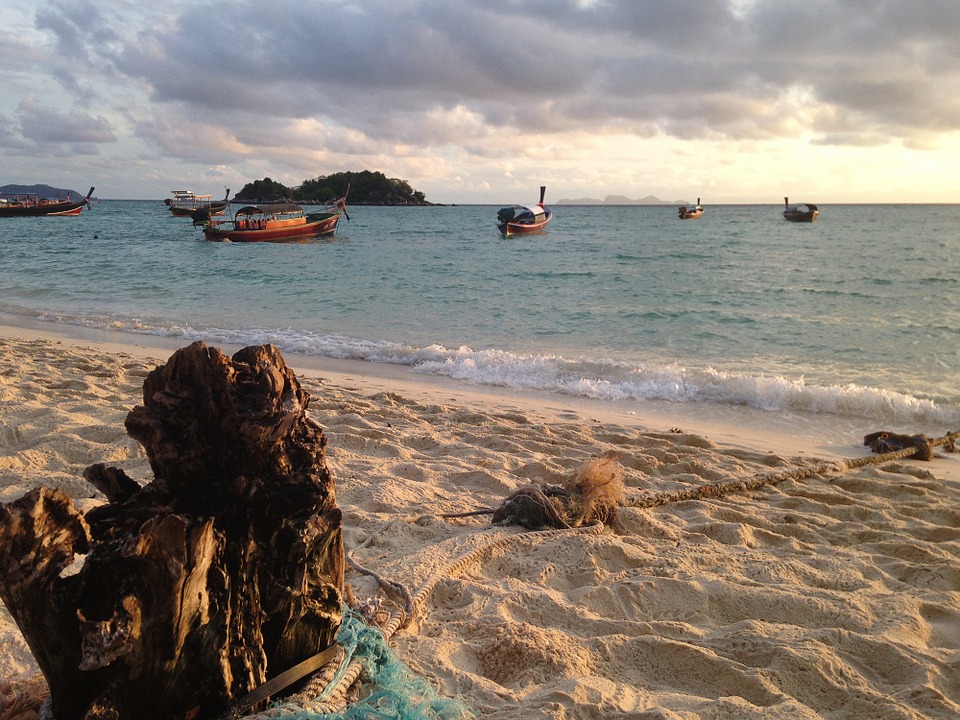 Boats in Koh Lipe island, Satun
