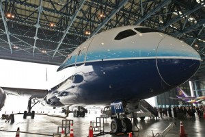 THAI's Boeing 787 Dreamliner arrives in Bangkok