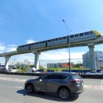 Bombardier Innovia Monorail 300. Bangkok Yellow Line No.YM11 Under testing from Sri Udom station to Suan Luang Ro 9 station.