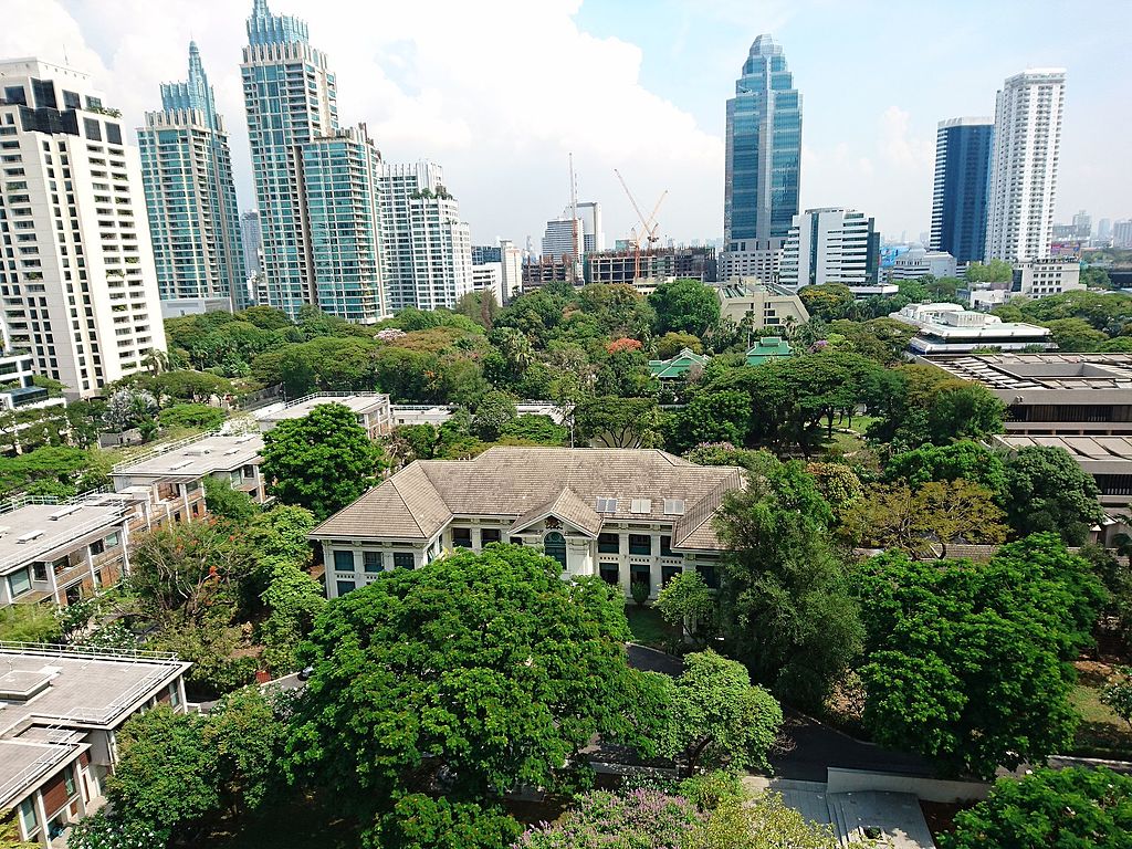 The British Embassy in Bangkok, seen from the Central Embassy shopping center