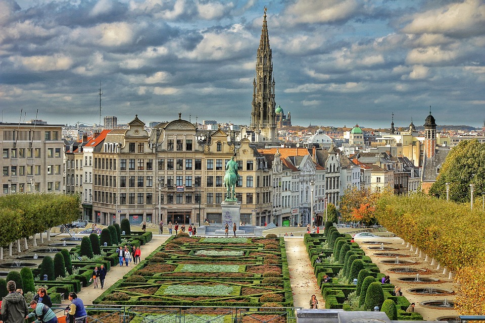 Cityscape of Brussels, Belgium