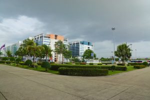Buildings near IMPACT Arena in Nonthaburi