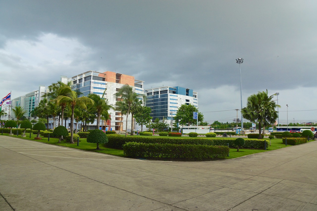 Buildings near IMPACT Arena in Nonthaburi