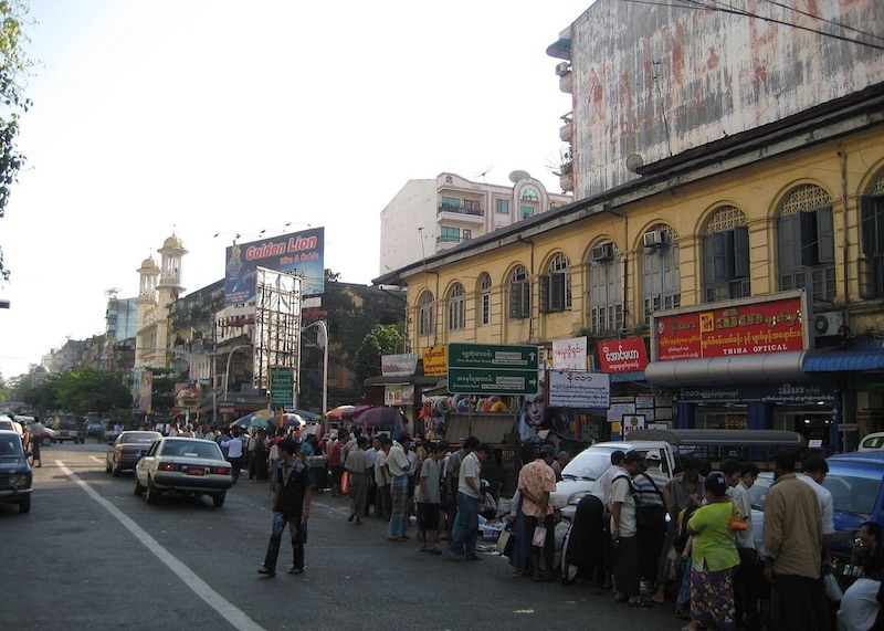 Street in Myanmar