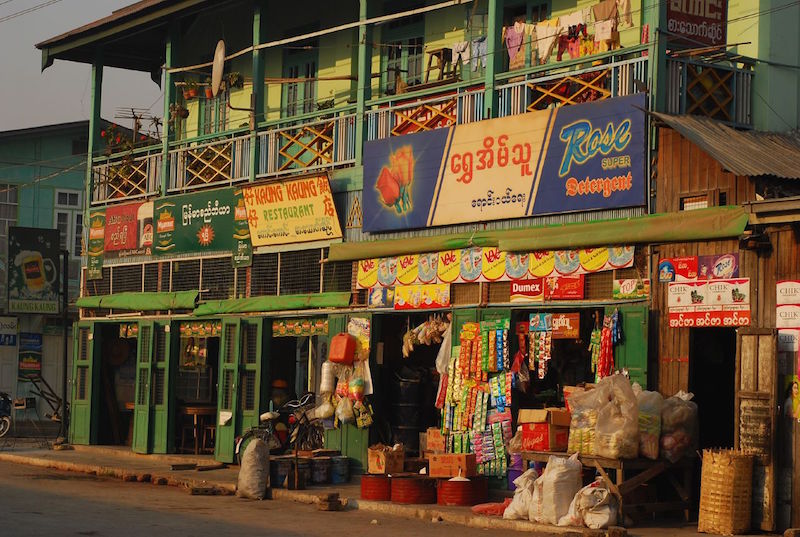Picturesque view of a city in Myanmar