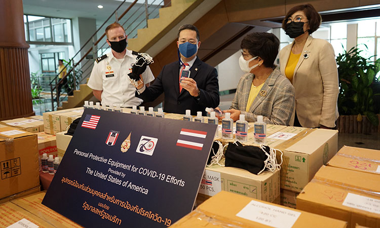 THAILAND - The U.S. Consulate General in Chiang Mai donated equipment and materials supplied by the Joint U.S. Military Advisory Group Thailand (JUSMAGTHAI)
