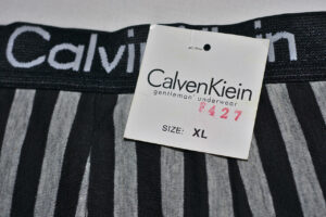 Pirated Calven Kiein underwear sold at a street market in Thailand.