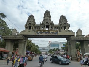 Thai Cambodian border crossing at Poipet
