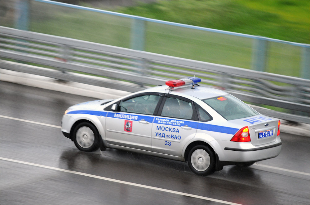 Russian Police car in Moscow