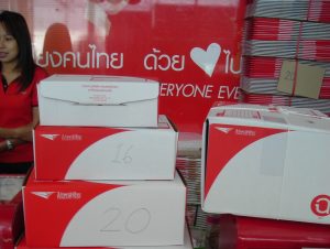 Cardboard boxes in different sizes for sale - Thailand Post.