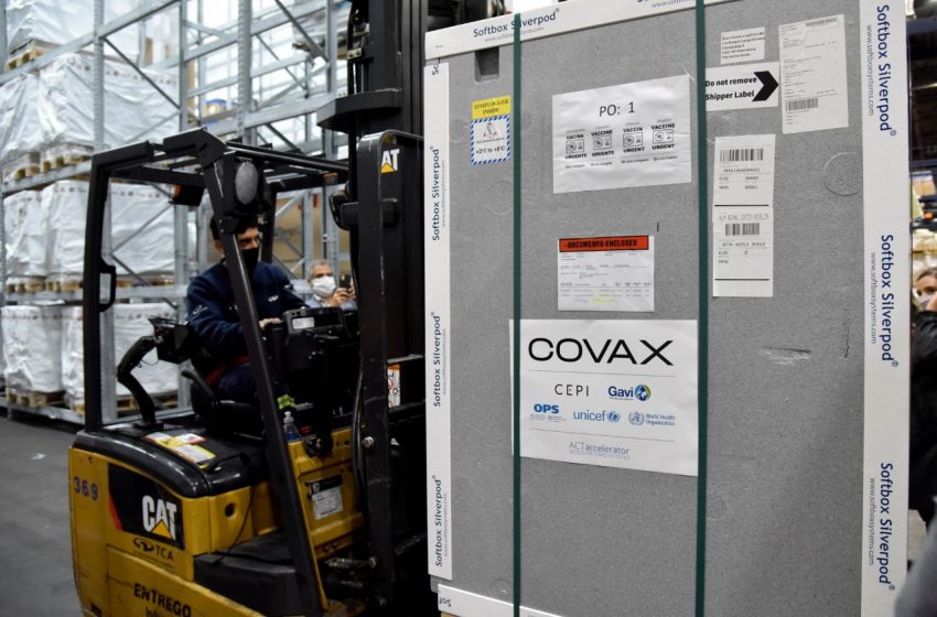 A shipment of COVAX vaccines (COVID-19 Vaccines Global Access)