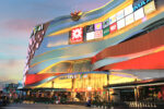 Central Festival Shopping Center in Chiang Mai during sunset.