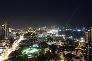 Central Pattaya at night