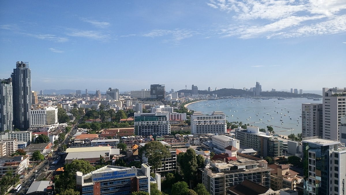 Central Pattaya during daylight hours