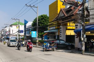 Road in Chiang Rai city