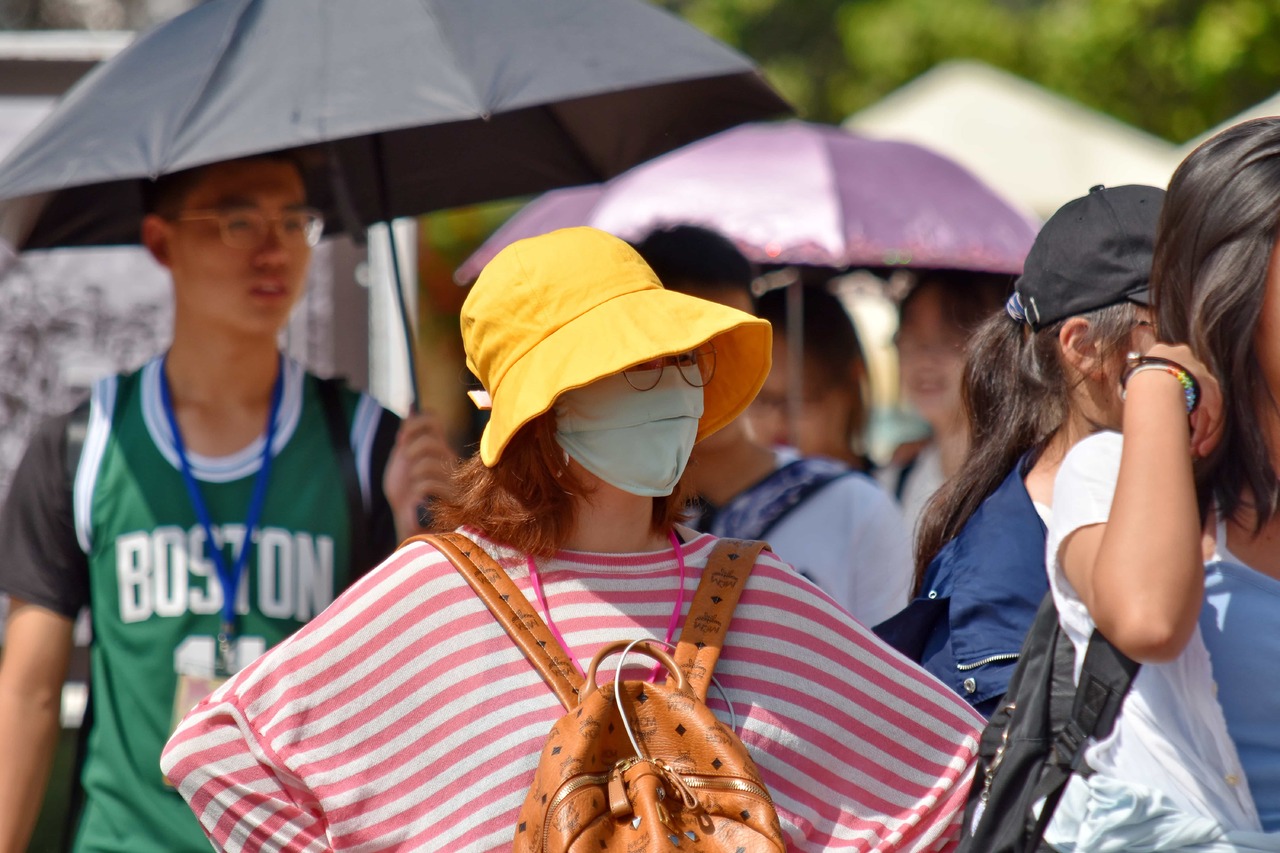 People wearing face mask during the COVID-19 pandemic in China